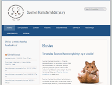 Tablet Screenshot of hamsteriyhdistys.fi
